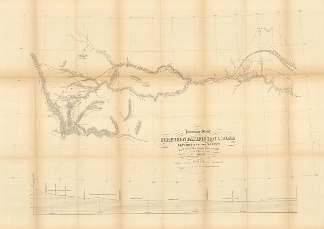 Preliminary Sketch of the Northern Pacific Rail Road Exploration and Survey from Riviere des Lacs to the Rocky Mountains Made in 1853