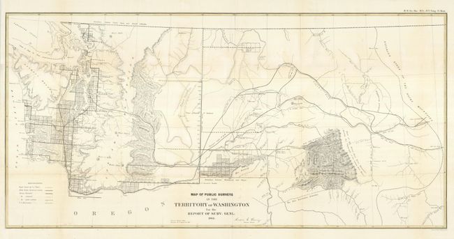 Map of Public Surveys in the Territory of Washington