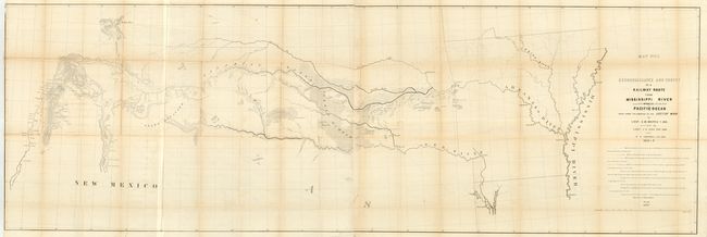 Map No. 1 [and] Map No. 2 Reconnaissance and Survey of a Railway Route from Mississippi River near 35th Parallelto Pacific Ocean