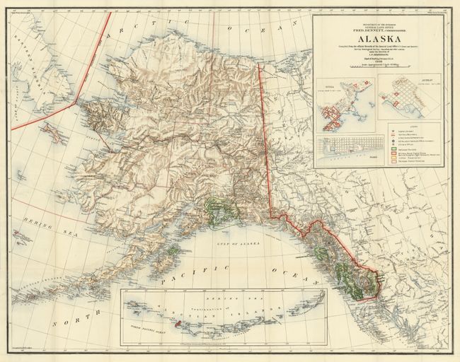 Alaska Compiled from the Official Records of the General Land Office U.S. Coast and Geodetic Survey  under the direction of I.P. Berthrong