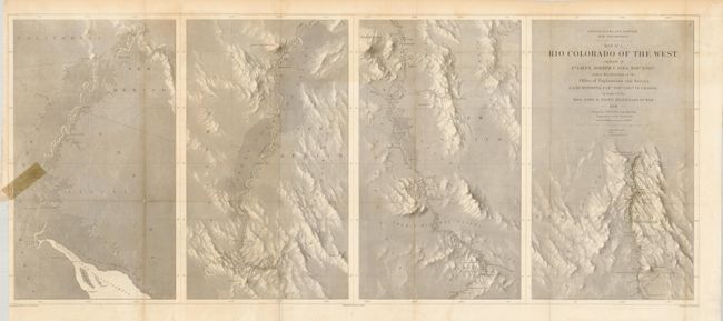 Map No. 1 [and] Map No. 2 Rio Colorado of the West explored by 1st Lieut. Joseph C. Ives