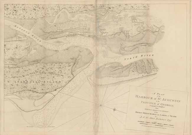 A Plan of the Harbour of St. Augustin in the Province of Georgia Composed & Published from Surveys