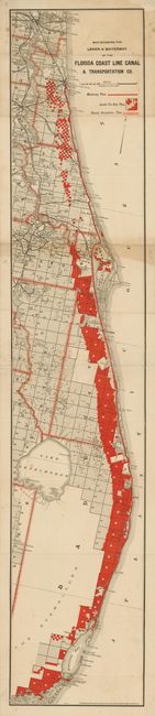 Map Showing the Lands & Waterway of the Florida Coast Line Canal & Transportation Co.