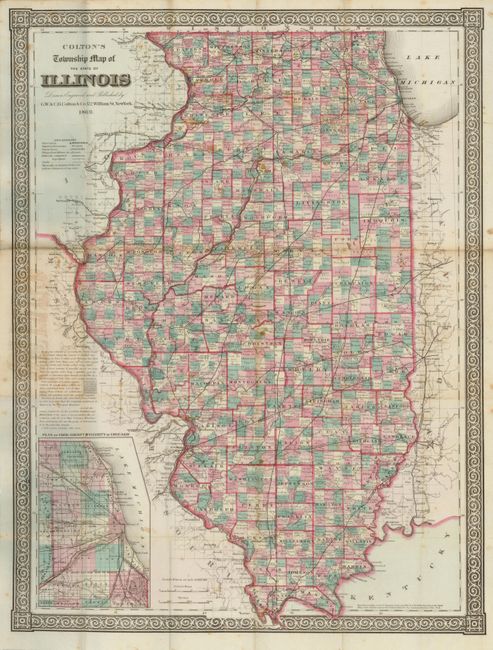 Colton's Township Map of the State of Illinois