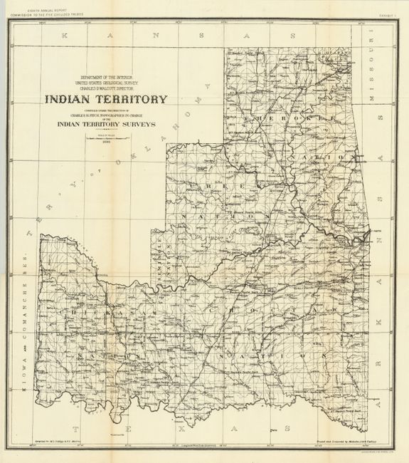 Indian Territory Compiled Under the Direction of Charles H. Fitch