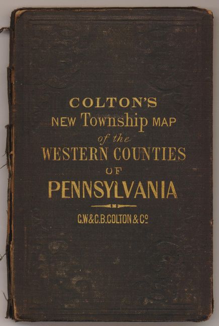 Colton's New Township Map of the Western Counties of Pennsylvania