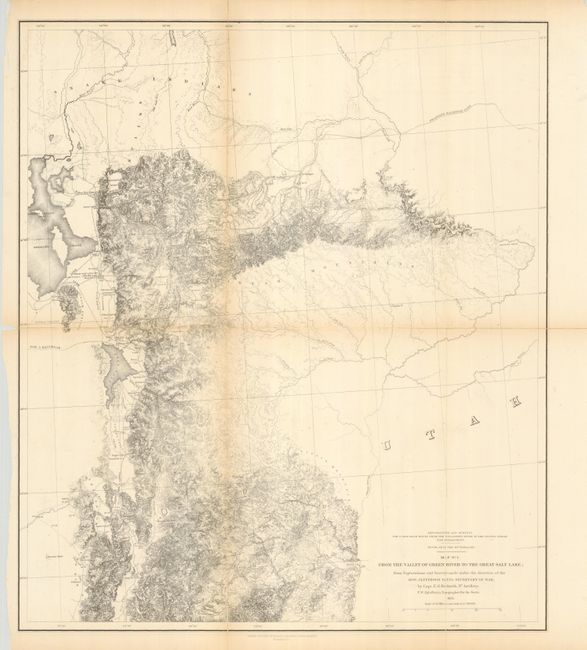Map No. 1 From the Valley of Green River to the Great Salt Lake