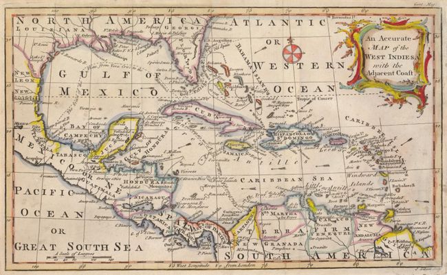 An Accurate Map of the West Indies, with the Adjacent Coast