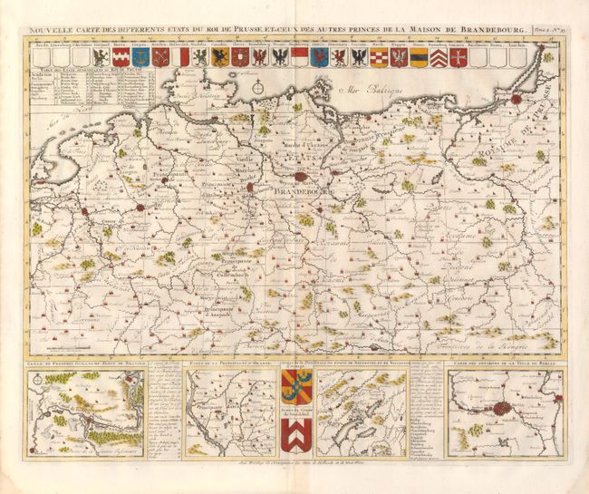 Nouvelle Carte des Differents Etats du Roi de Prusse, et de Ceux des Autres Princes de la Maison de Brandebourg