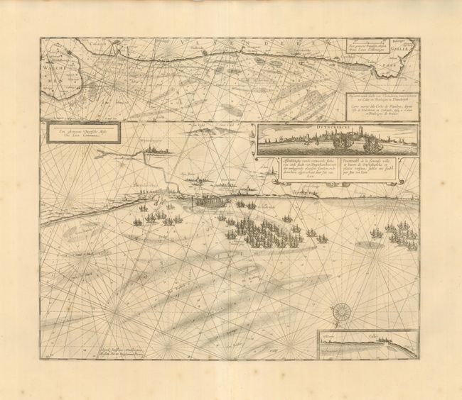 Afbeeldinghe vande vermaerde zeehaven ende stadt van Duynkercken met der omliggende plaetsen Sanden ende droochten