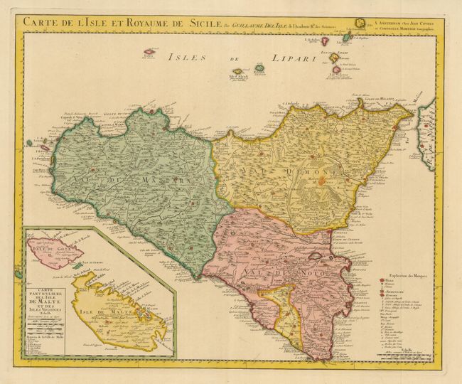 Carte de l'isle et Royaume de Sicile
