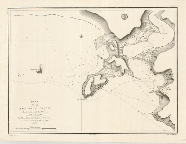 Plan de la Baie d'Yu-Lin-Kan et du Mouillage de Sanghia [with] Plan de la Baie de Gaalong en l'Ile d'Hainan [and] Plan de la Baie de Lyeoung-Soy en l'Ile d'Hainan