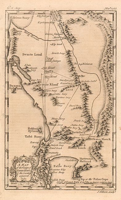 A Map of the Cape of Good Hope & the Country adjacent