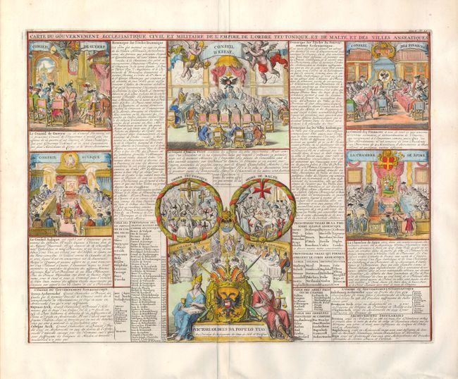 Carte du Gouvernement Ecclesiastique Civil et Militaire de l'Empire, de l'Ordre Teutonique, et de Malte, et des Villes Anseatiques