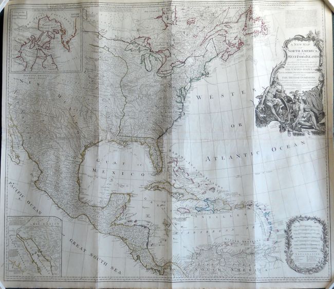 A New Map of North America, with the West India Islands, Divided According to the Preliminary Articles of Peace Signed at Versailles 20 Jan. 1783, wherein are Particularly Distinguished the United States and the Several Provinces, Governments
