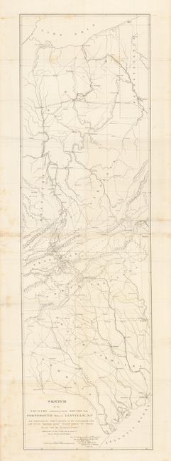 Sketch of the Country embracing several Routes from Portsmouth Ohio, to Linville, N.C. and exhibiting the relative positions of the contemplated roadbetween the Atlantic Ocean and the Northern Lakes
