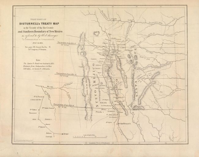 That Part of Disturnell's Treaty Map