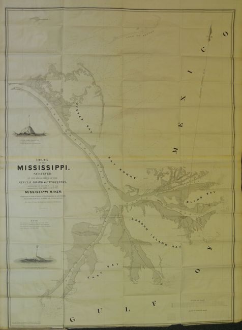 Delta of the Mississippi.  Surveyed at the Suggestion of the Special Board of Engineers From the Original Survey of A. Talcott, by Th. J. Lee