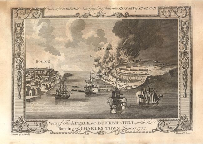 View of The Attack on Bunker's Hill, with the Burning of Charles Town, June 17, 1775