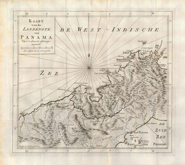 Kaart van de Landengte van Panama, Volgens de Spaansche aftekeninge opgemaakt