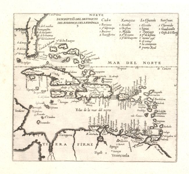 Descriptio del Destricto del Audiencia de la Espanola
