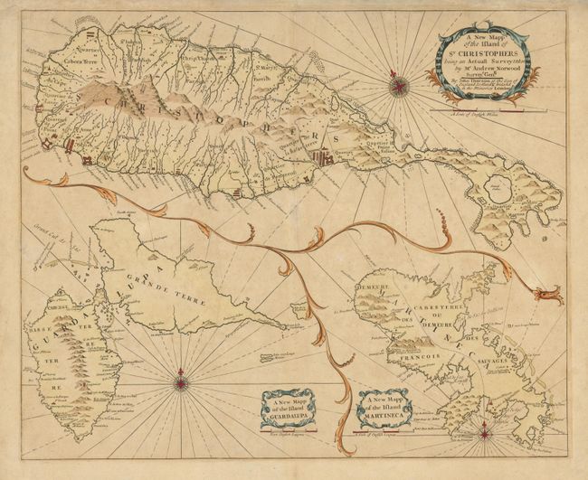 A New Mapp of the Island of St. Christophers being an Actuall Survey Taken by Mr. Andrew Norwood