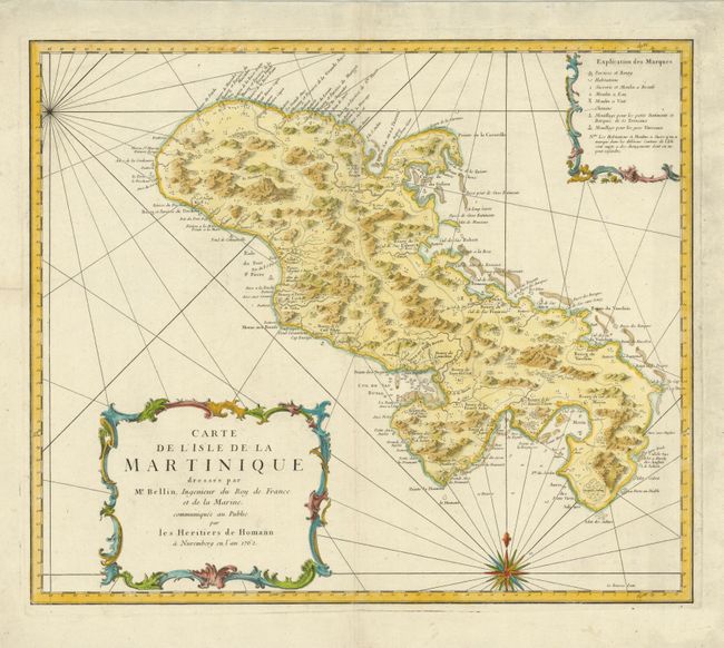 Carte de l'Isle de la Martinique