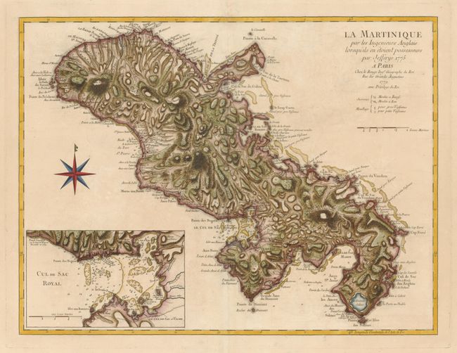 La Martinique par les Ingenieurs Anglais lorsqu'ils en etoient possesseurs par Jeffreys 1775