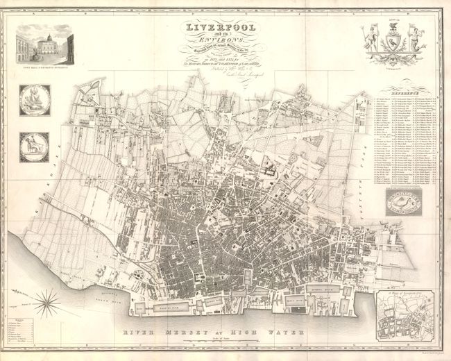 Liverpool and its Environs. Engraved from an actual Survey made by William Swire