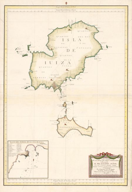 Carta Esferica de las Islas de Iuiza y Formentera