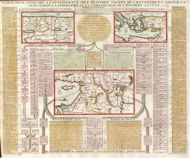 Carte pour Conduire a l'Inteligence de l'Historie Sacree, qui Renferme en Abrege … Quatrieme Periode du Monde…