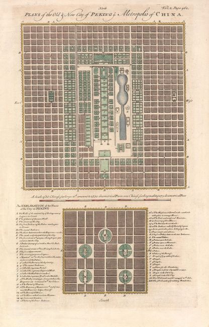Plans of the Old & New City of Peking ye. Metropolis of China