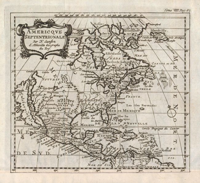 Americque Septentrionale par N. Sanson d'Abbeville Geographe du Roy