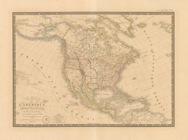 Carte Generale de l'Amerique Septentrionale, et des Iles qui en Dependent