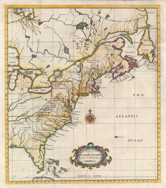 A Map of the Brittish-Plantations on the Continent of America