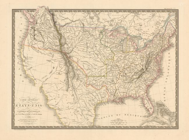 Carte Generale des Etats-Unis de l'Amerique Septentrionale