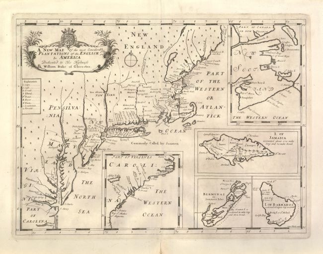 A New Map of the Most Considerable Plantations of the English in America