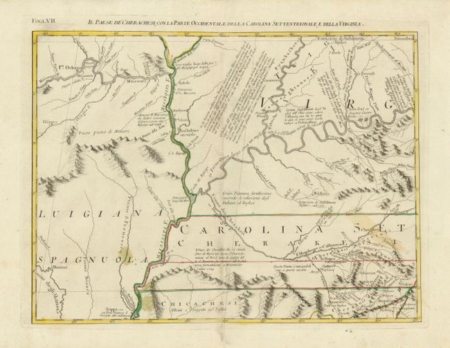 Il Paese de Cherachesi, con la Parte Occidentale della Carolina Settentrioanle, e della Virgina