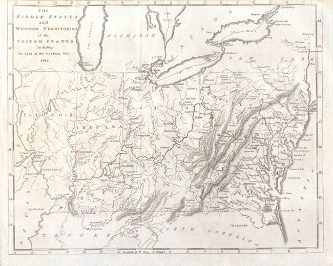 The Middle States and Western Territories of the United States including the Seat of the Western War