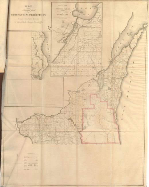 Map of the Surveyed part of Wisconsin Territory Compiled from Public Surveys