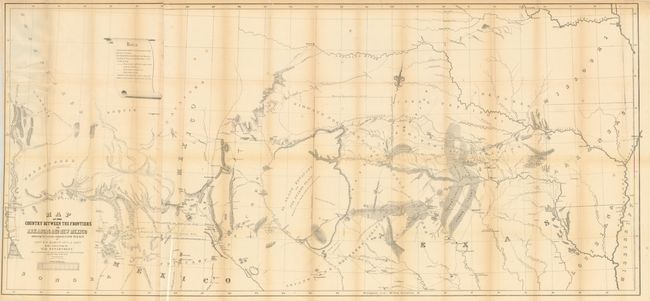 Map of the Country between the Frontiers of Arkansas and New Mexico embracing the section explored in 1849, 50, 51 & 52, by Capt. R.B. Marcy