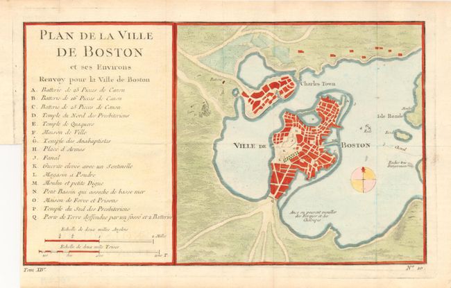 Plan de la Ville de Boston et ses Environs