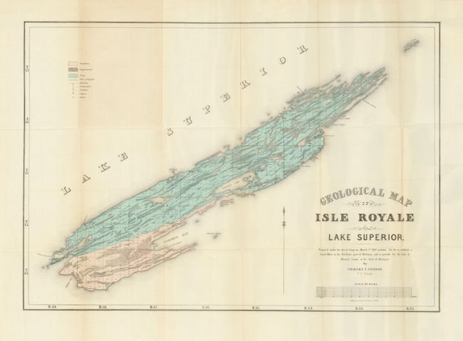 Geological Map of Isle Royale Lake Superior