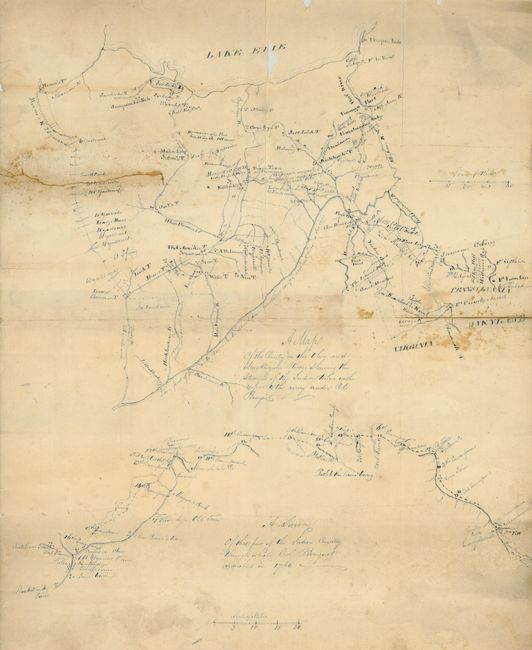 A Map of the Country on the Ohio & Muskingum Rivers Showing the Situation of the Indian Towns with Respect to the Army under Col Bouquet