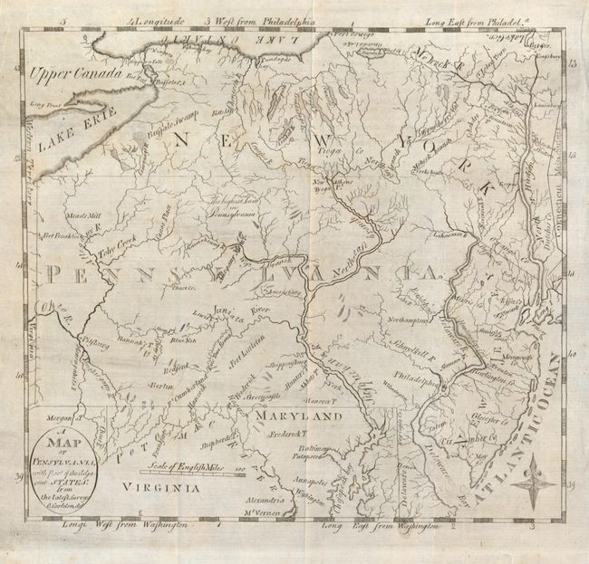 A Map of Pennsylvania, with part of the Adjacent States from the latest Surveys