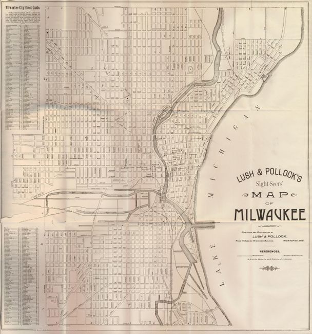 Lush & Pollock's Sight-Seers' Map of Milwaukee