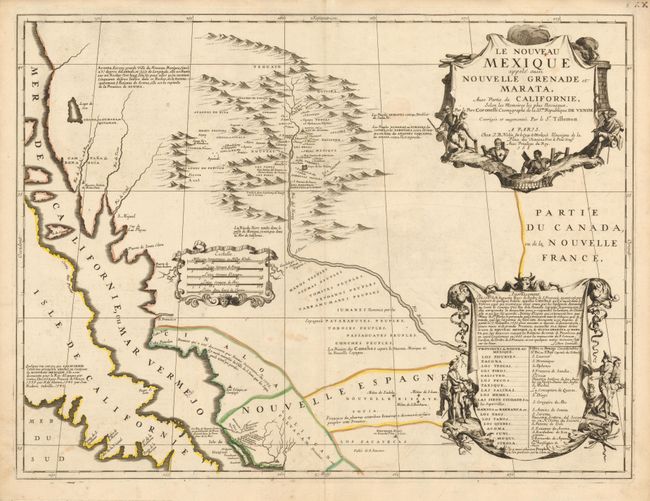 Le Nouveau Mexique Appele aussi Nouvelle Grenade et Marata. Avec Partie de Californie. Selon les Memoires les Plus Nouveaux. Par le Pere Coronelli 