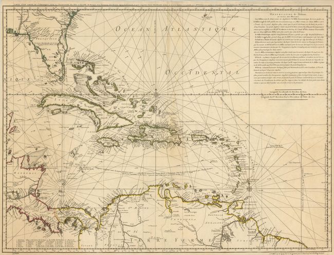 Carte d'une Partie de l'Amerique pour la Navigation des Isles et du Golfe du Mexique