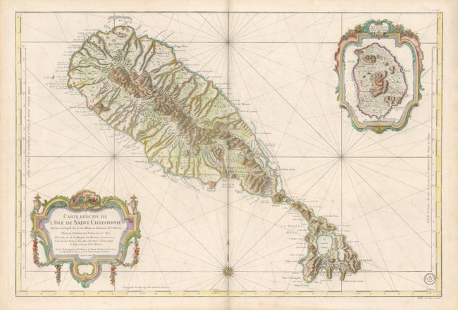 Carte Reduite de l'Isle de Saint Christophe