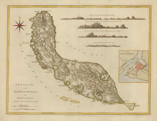Curacao from the Dutch Originals of Gerard Van Keulen, Regulated by Astronomical Observations